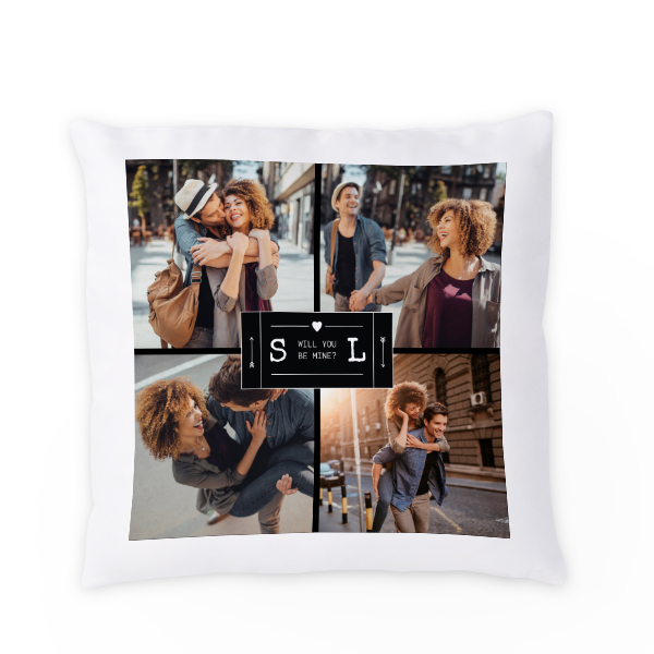 Coussin satiné carré M imprimé sur 1 côté