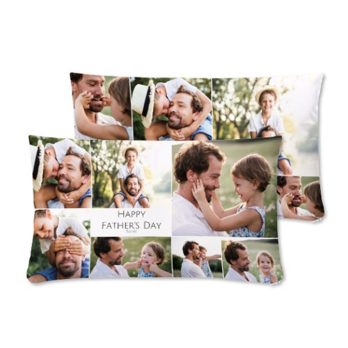 Coussin satiné paysage M  imprimé recto-verso