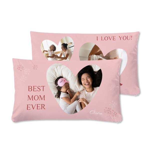 Coussin satiné paysage M imprimé recto-verso Coussin satiné paysage M imprimé recto-verso