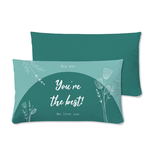 Coussin satiné paysage M  imprimé recto-verso