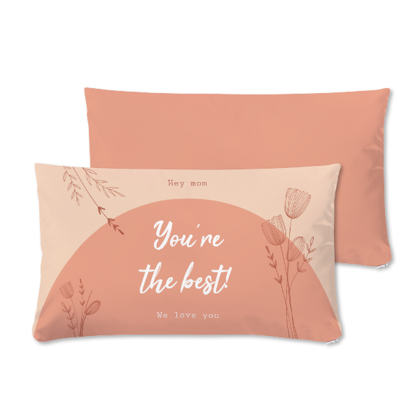 Coussin satiné paysage M imprimé recto-verso Coussin satiné paysage M imprimé recto-verso