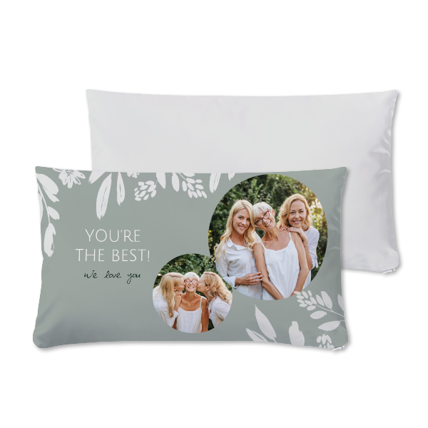 Coussin satiné paysage M imprimé recto-verso Coussin satiné paysage M imprimé recto-verso