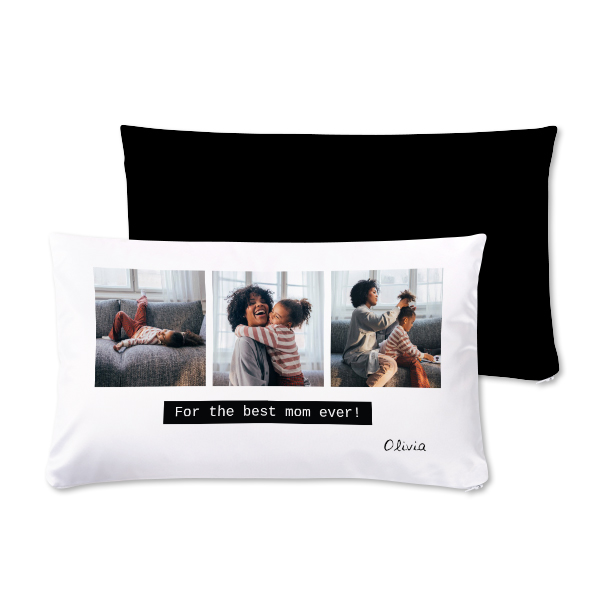 Coussin satiné paysage M imprimé recto-verso Coussin satiné paysage M imprimé recto-verso
