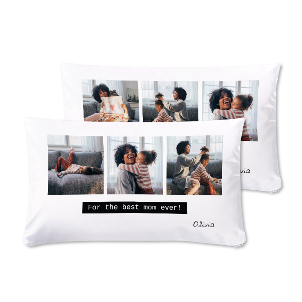 Coussin satiné paysage M imprimé recto-verso Coussin satiné paysage M imprimé recto-verso