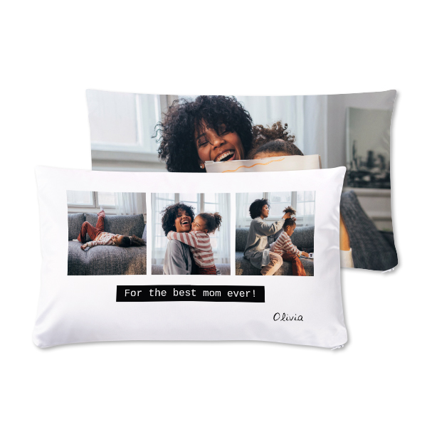 Coussin satiné paysage M imprimé recto-verso Coussin satiné paysage M imprimé recto-verso