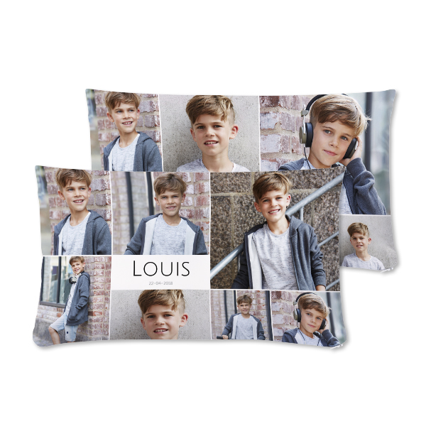 Coussin satiné paysage M imprimé recto-verso Coussin satiné paysage M imprimé recto-verso