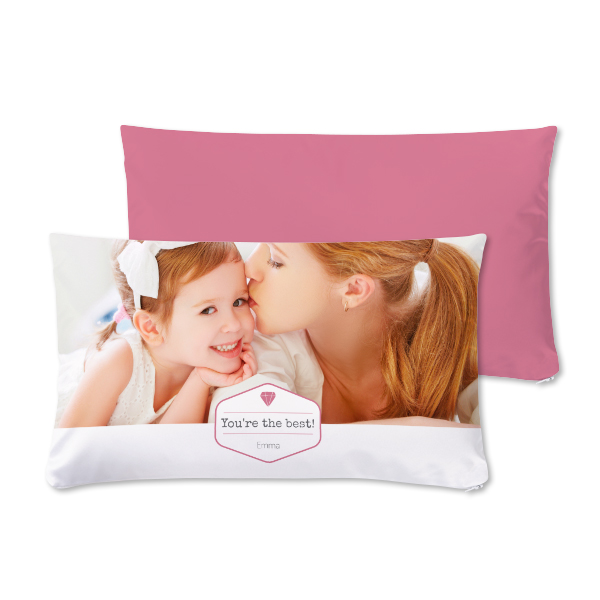 Coussin satiné paysage M imprimé recto-verso Coussin satiné paysage M imprimé recto-verso