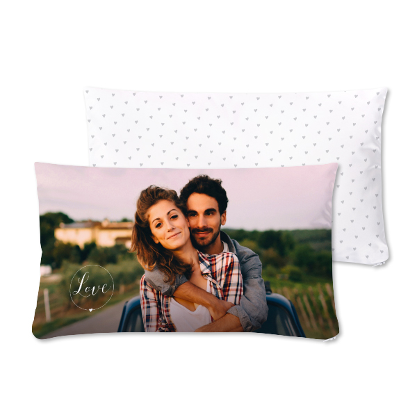 Coussin satiné paysage M  imprimé recto-verso