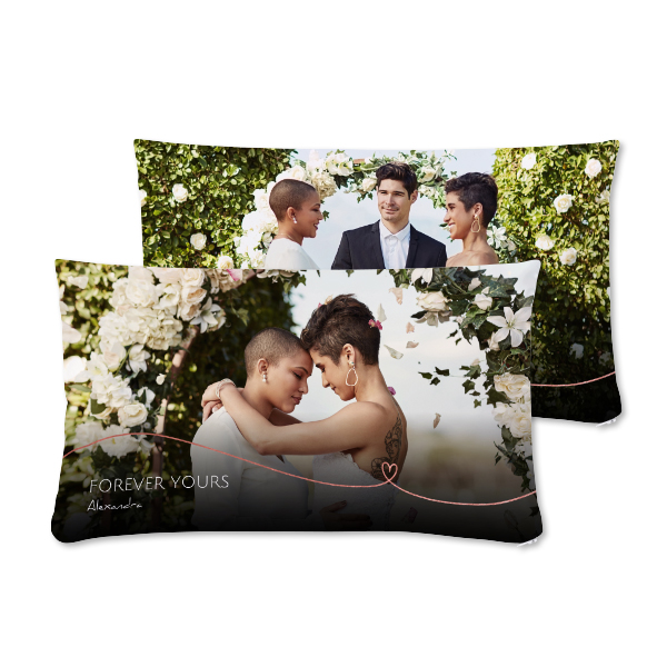 Polyester Cushion Cover and Filling Landscape Front & Back print