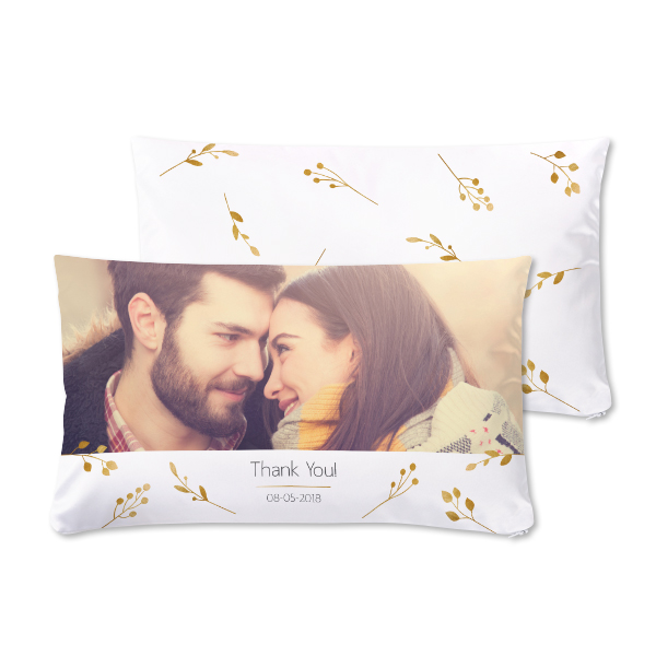 Polyester Cushion Cover and Filling Landscape Front & Back print