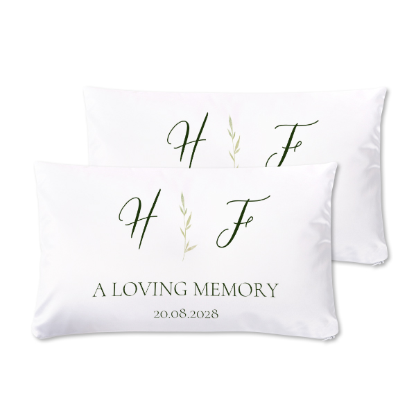 Polyester kussen met vulling liggend voor- en achterkant bedrukking