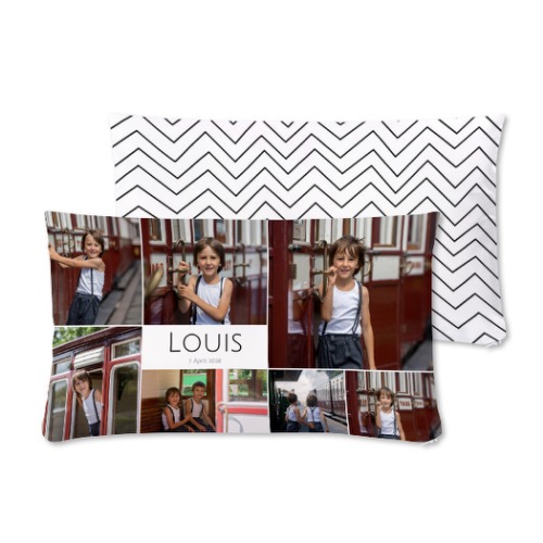 Tyynynpäällinen polyesterista, Vaakataso M, painatus edessä ja takana Tyynynpäällinen polyesterista, Vaakataso M, painatus edessä ja takana