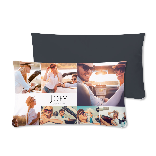 Polyester kussen liggend M voor- en achterkant bedrukking