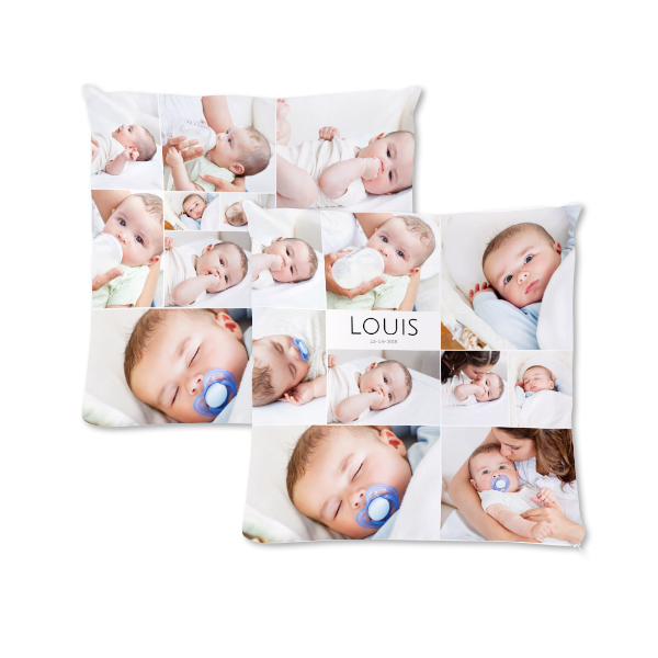 Polyester Cushion Cover and Filling Square M Front & Back print