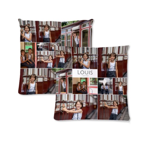 Fotokissen personalisiert (40x40 cm, doppelseitig bedruckt, Polyester, inkl. Füllung)