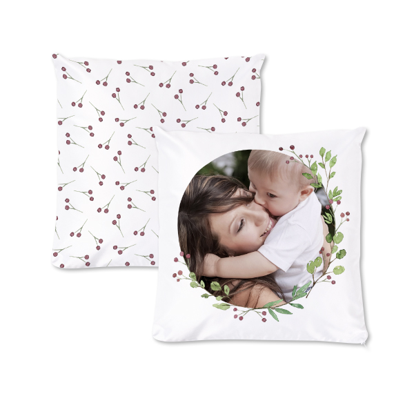 Polyester Cushion Cover and Filling Square M Front & Back print