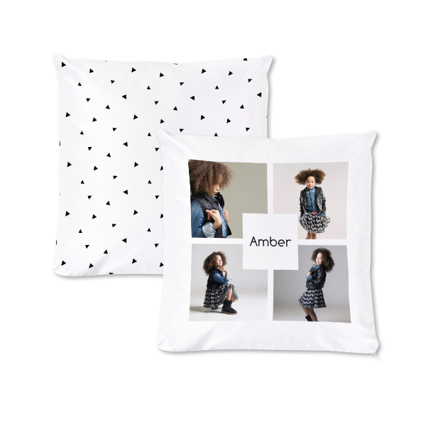 Coussin carré M imprimé recto-verso