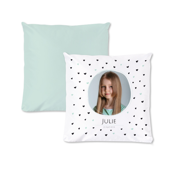 Coussin carré M imprimé recto-verso