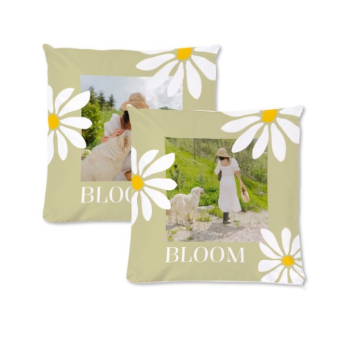 Coussin carré M imprimé recto-verso