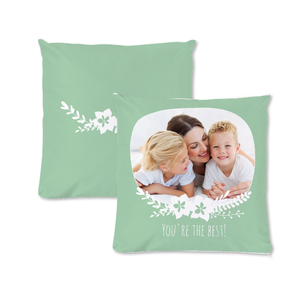 Polyester Cushion Cover and Filling Square M Front & Back print