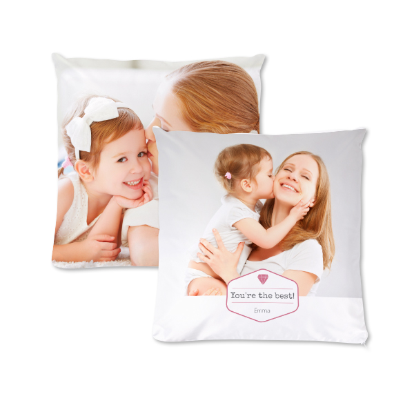 Coussin carré M imprimé recto-verso Coussin carré M imprimé recto-verso