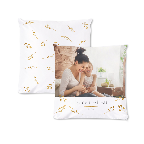 Polyester Cushion Cover and Filling Square M Front & Back print