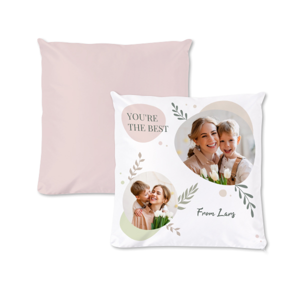 Polyester Cushion Cover and Filling Square M Front & Back print