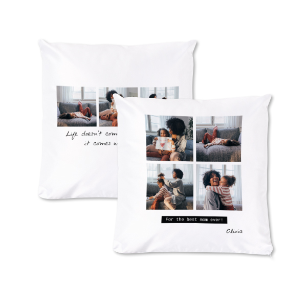 Polyester Cushion Cover and Filling Square M Front & Back print