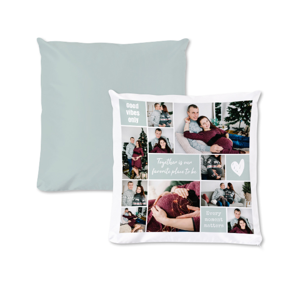 Coussin carré M imprimé recto-verso