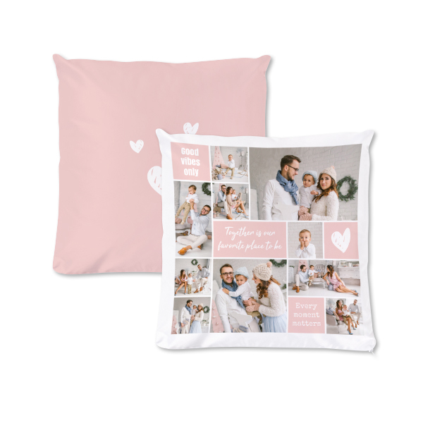 Polyester Cushion Cover and Filling Square M Front & Back print