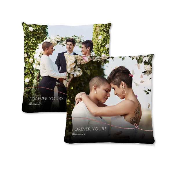 Polyester Cushion Cover and Filling Square M Front & Back print