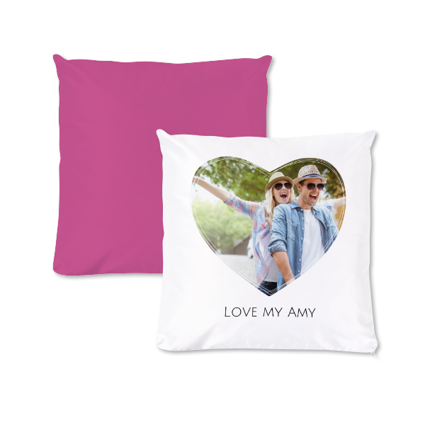 Coussin carré M imprimé recto-verso Coussin carré M imprimé recto-verso