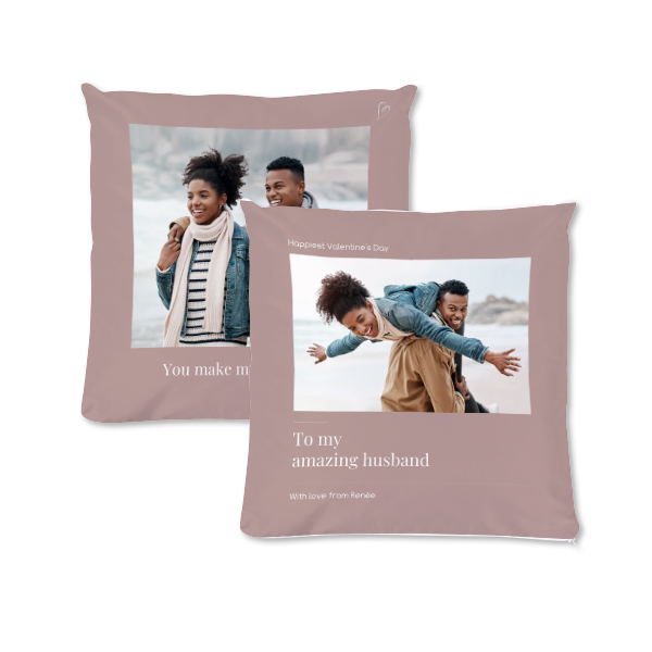 Polyester Cushion Cover and Filling Square M Front & Back print