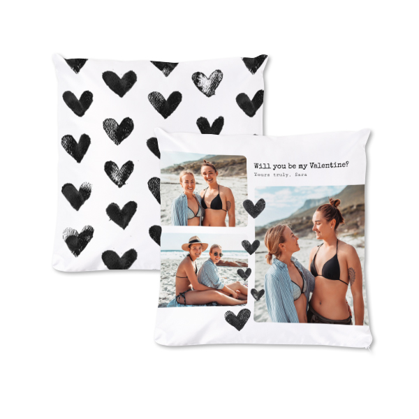 Polyester Cushion Cover and Filling Square M Front & Back print