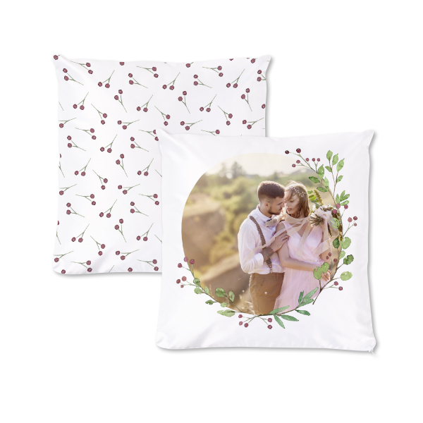 Polyester Cushion Cover and Filling Square M Front & Back print Polyester Cushion Cover and Filling Square M Front & Back print