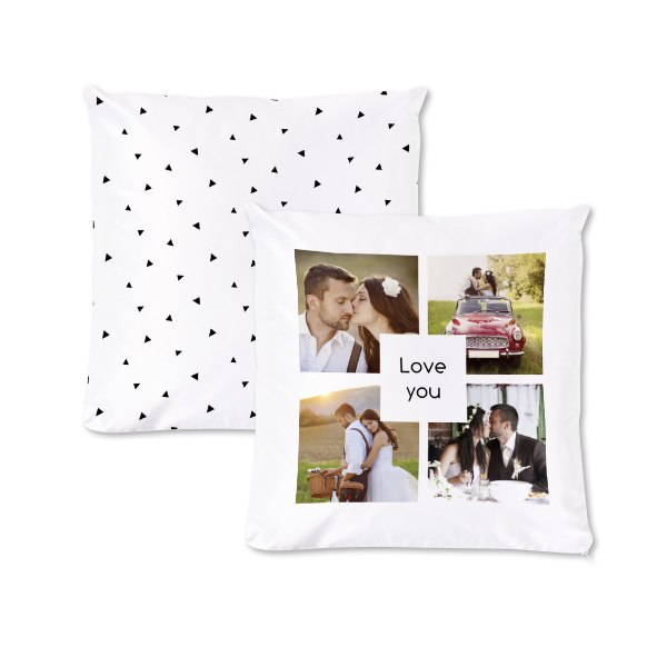 Polyester Cushion Cover and Filling Square M Front & Back print Polyester Cushion Cover and Filling Square M Front & Back print