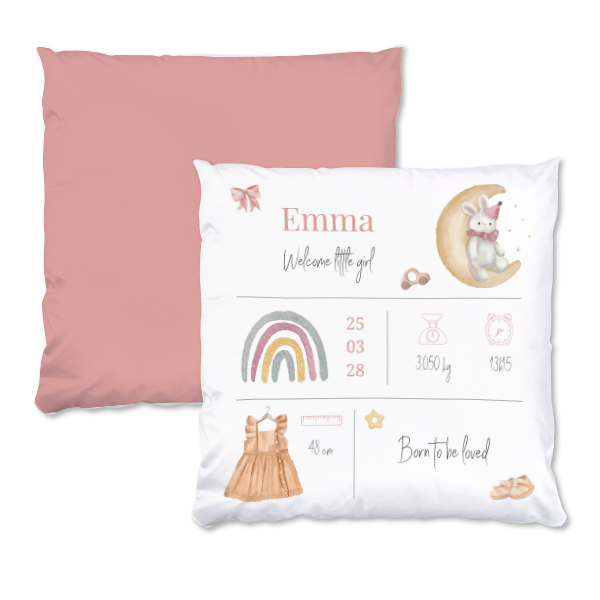 Coussin satiné carré L imprimé recto-verso Coussin satiné carré L imprimé recto-verso
