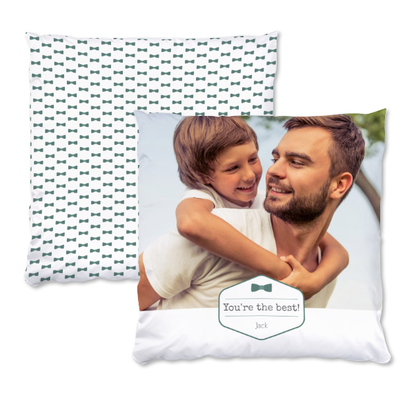 Polyester Cushion Cover and Filling Square L Front & Back