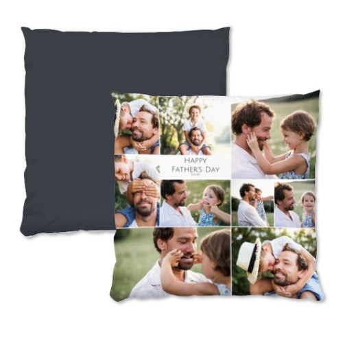 Coussin satiné carré L imprimé recto-verso