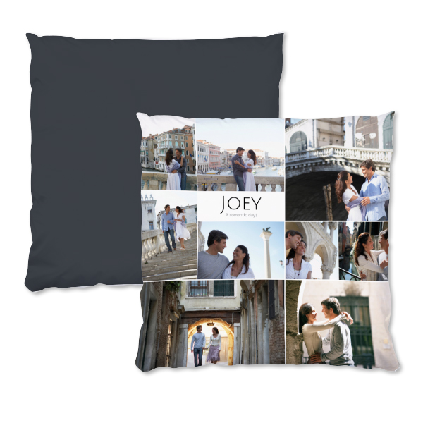 Polyester Cushion Cover and Filling Square L Front & Back