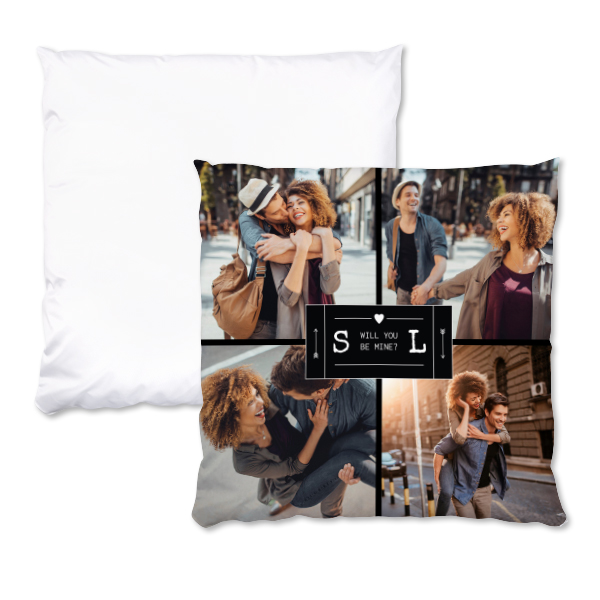 Fotokissen personalisiert (60x60 cm, doppelseitig bedruckt, Polyester, inkl. Füllung)