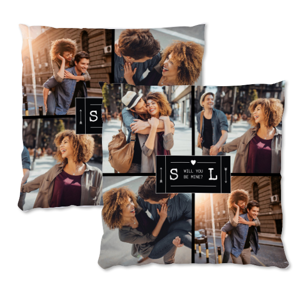 Fotokissen personalisiert (60x60 cm, doppelseitig bedruckt, Polyester, inkl. Füllung)