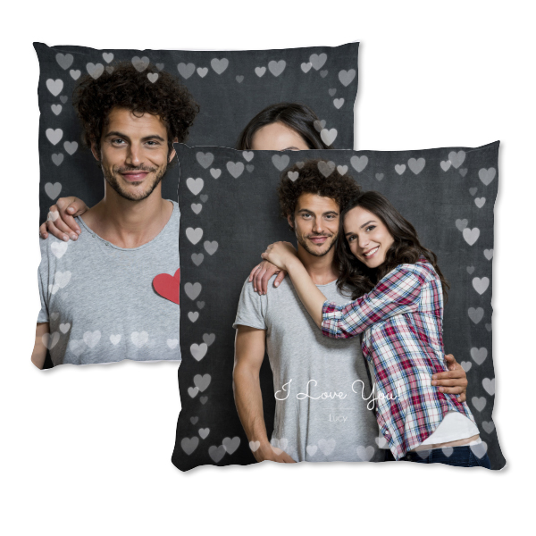Polyester Cushion Cover and Filling Square L Front & Back