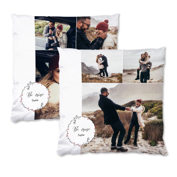 Polyester Cushion Cover and Filling Square L Front & Back