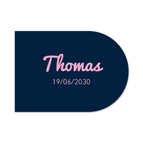 Tischset mit Bogen bedruckt