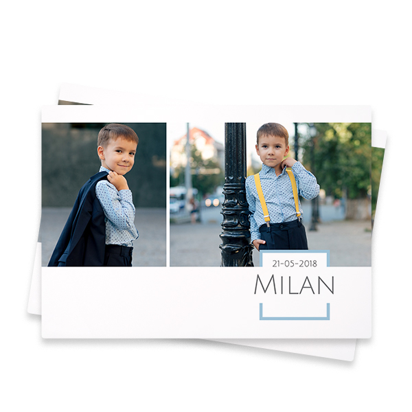 Text On Colored Frame Square