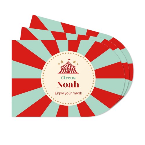 Personalised Placemats Jungle safari - Arch - Set of 24