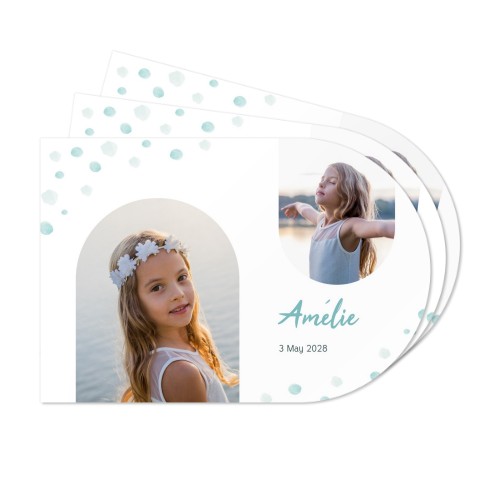 Abgerundete Papier-Tischsets Dschungelsafari - 24 Stk.