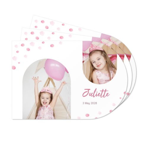 Abgerundete Papier-Tischsets Dschungelsafari - 24 Stk.