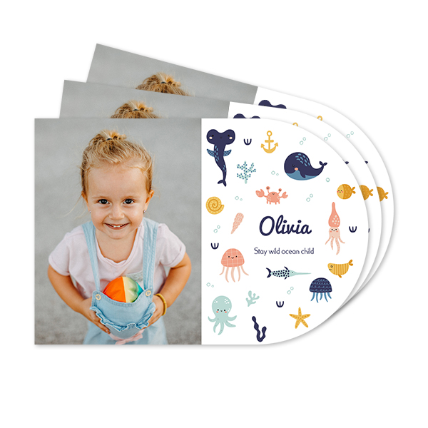 Personalised Placemats Jungle safari - Arch - Set of 24 Personalised Placemats Jungle safari - Arch - Set of 24